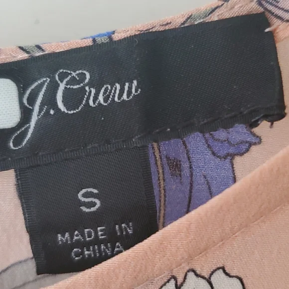 J. Crew tullerie flutter sleeve floral top s small - Picture 6 of 7